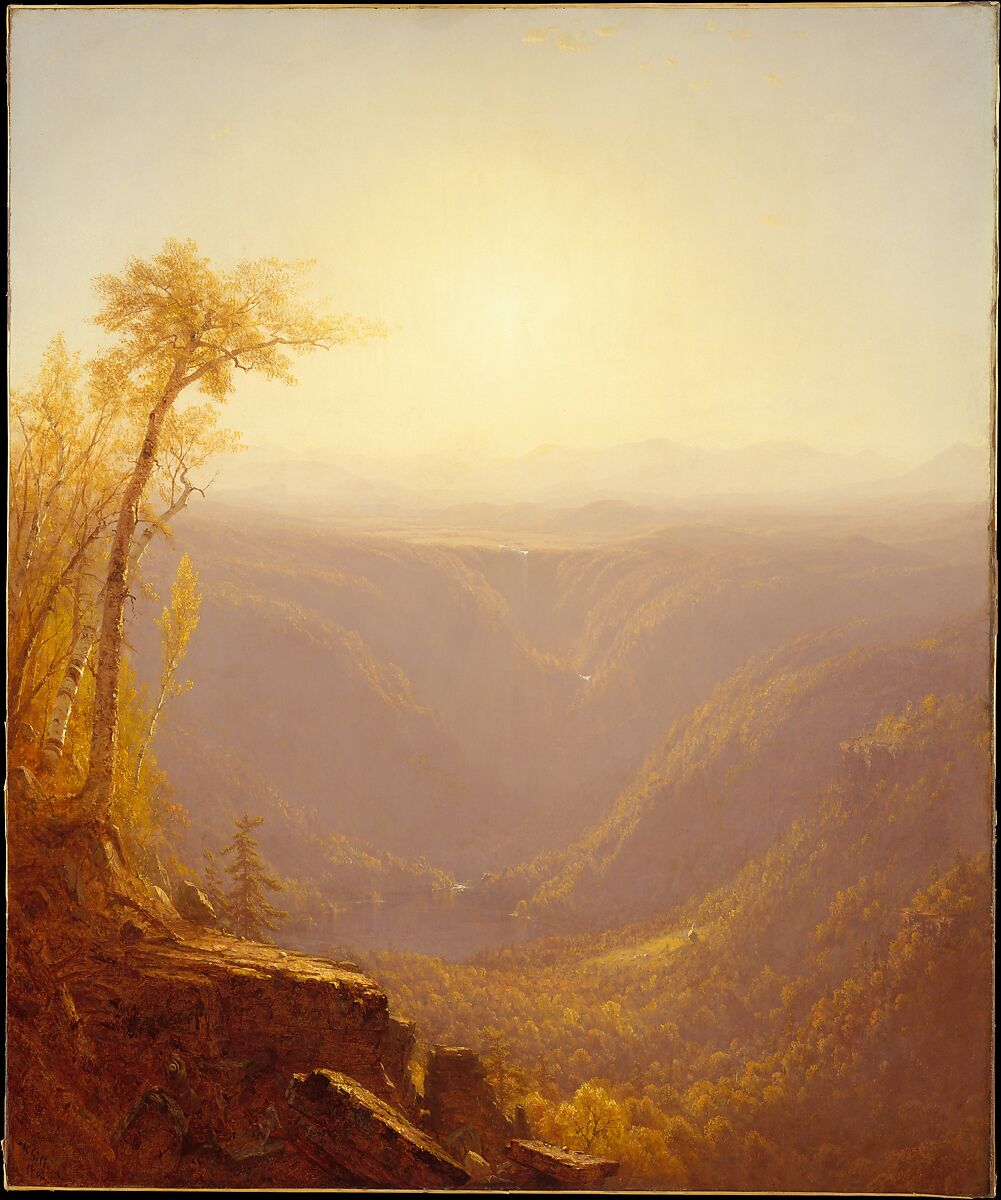 A Gorge in the Mountains (Kauterskill Clove), Sanford Robinson Gifford  American, Oil on canvas, American
