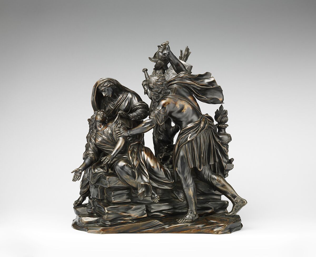 The Sacrifice of Jephthah's Daughter, Massimiliano Soldani  Italian, Bronze, Italian, Florence