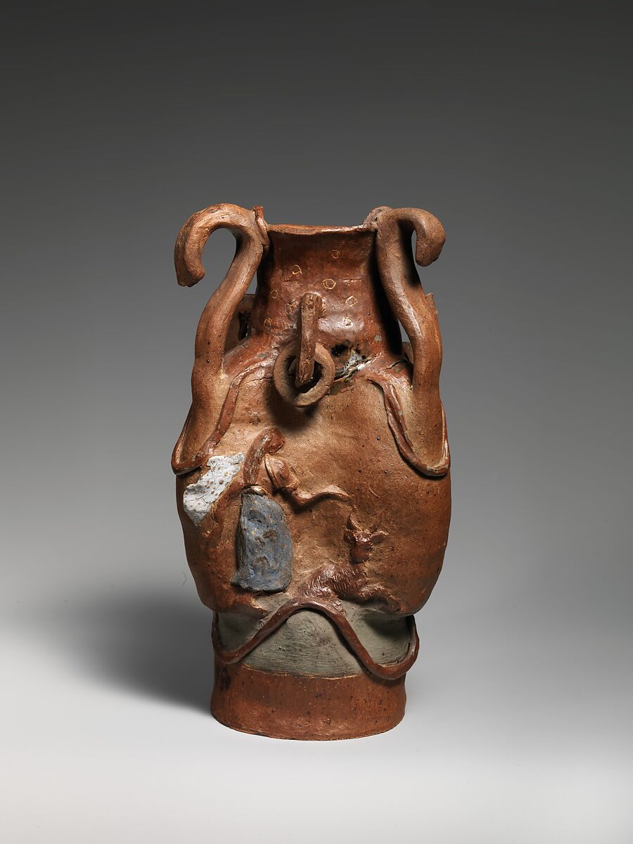 Vessel with Women and Goats, Paul Gauguin  French, Stoneware, French, Paris