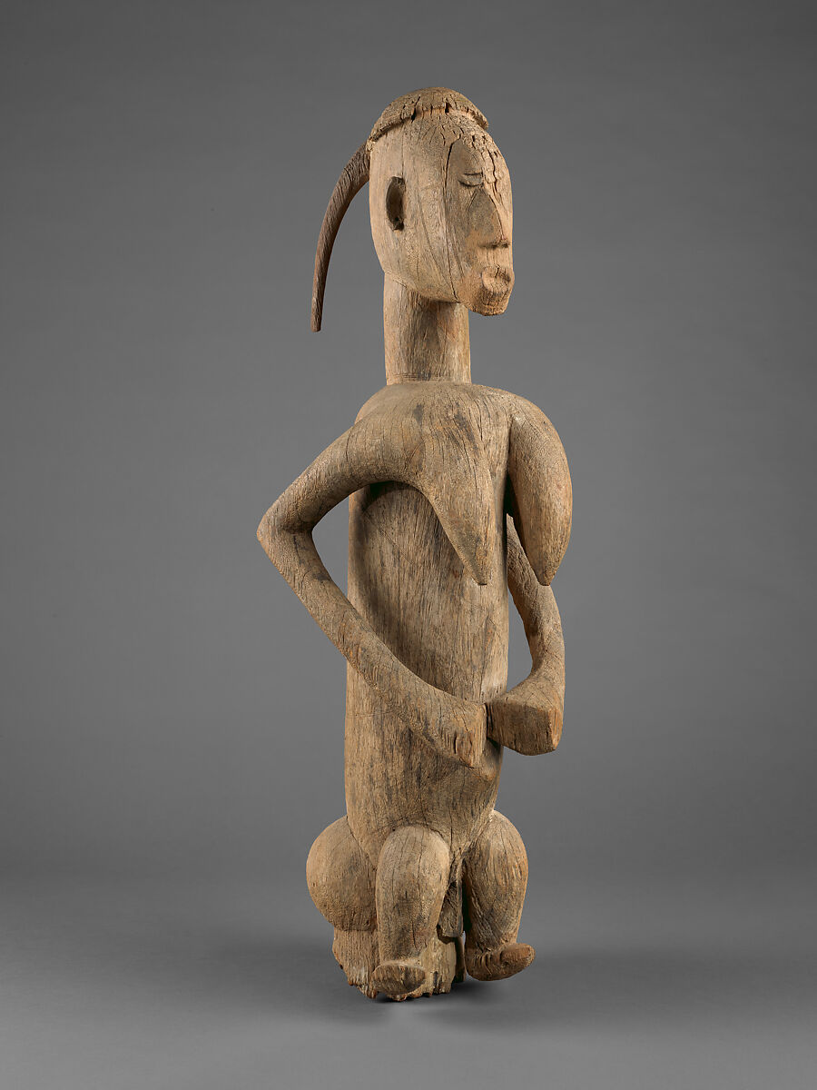 Jomogoni female figure, Bamana numuw (blacksmith), Wood, Bamana peoples