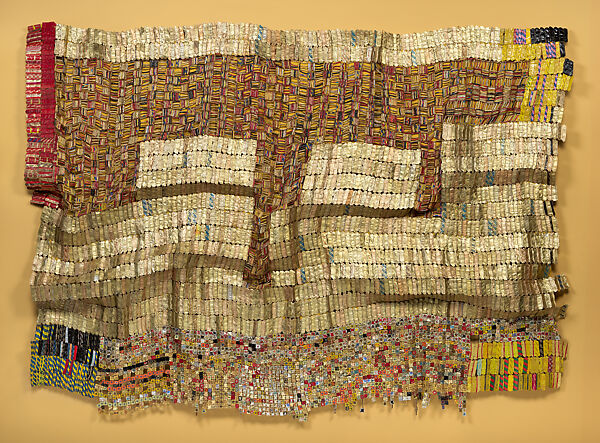 Between Earth and Heaven, El Anatsui  Ghanaian, Aluminum, copper wire