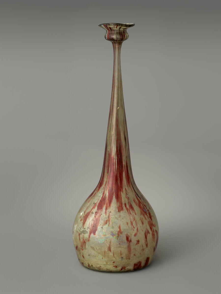 Rosewater Sprinkler, Glass; blown