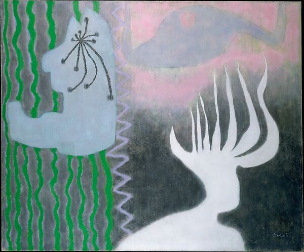 The Flesh Eaters, William Baziotes  American, Oil and charcoal on canvas