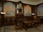 "Wisteria" Dining Room, Lucien Lévy-Dhurmer  French, Carved walnut and amaranth