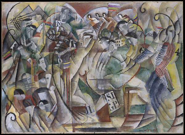 Athletic Contest, Max Weber  American, born former Russian Empire, now Poland, Oil on canvas
