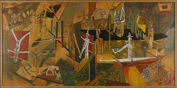 Being With (Être Avec), Roberto Matta  Chilean, Oil on canvas