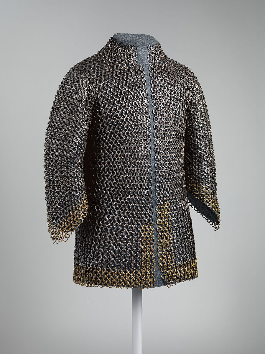 Mail Shirt with Inscribed Rings, Iron, copper alloy, possibly Iranian