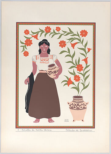 A young Creole woman from the state of Guerrero, plate 8 from 