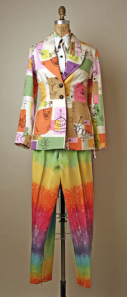 Ensemble, Todd Oldham  American, (a) silk; (b) synthetic; (c) silk, American