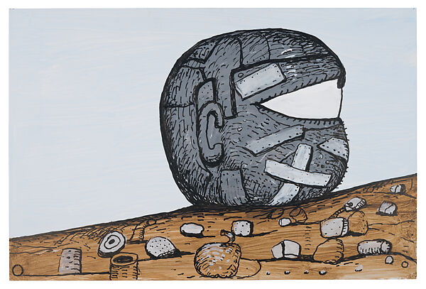 Untitled, Philip Guston  American, born Canada, Acrylic and ink on illustration board
