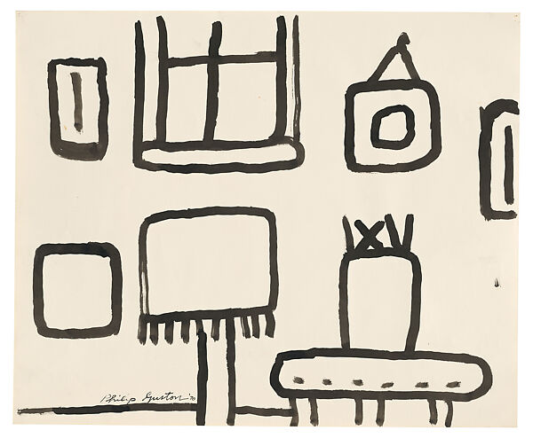 Untitled, Philip Guston  American, born Canada, Ink on paper