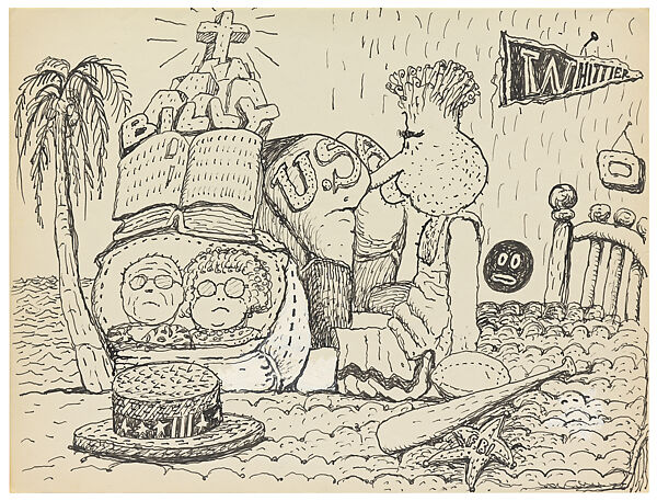 Untitled, Philip Guston  American, born Canada, Ink on paper