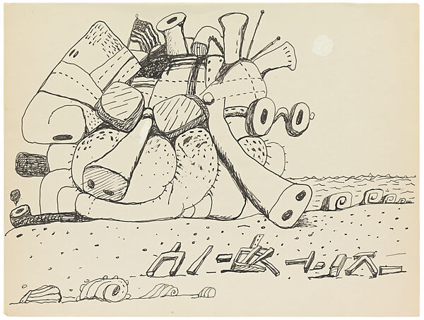 Untitled, Philip Guston  American, born Canada, Ink on paper