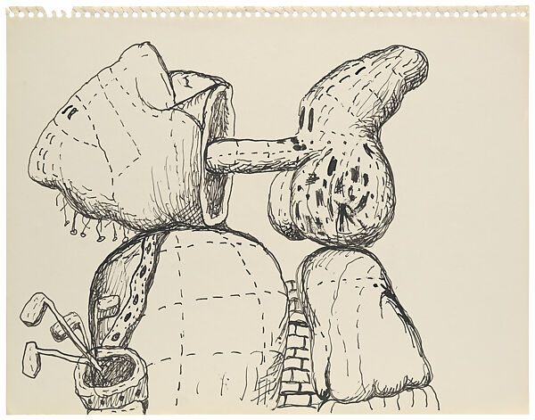 Untitled, Philip Guston  American, born Canada, Ink on paper