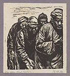 Prisoners, Chen Yanqiao  Chinese, Woodcut, China