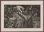 Lu Xun teaches about woodcuts, Chen Yanqiao  Chinese, Woodcut, China