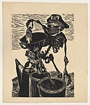 Carne de Cañón  (Cannon Fodder), Morton Dimondstein  American, Linocut