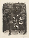 Emiliano Zapata, David Alfaro Siqueiros  Mexican, Lithograph