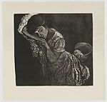 Girl Resting, Mariana Yampolsky  American, Linocut