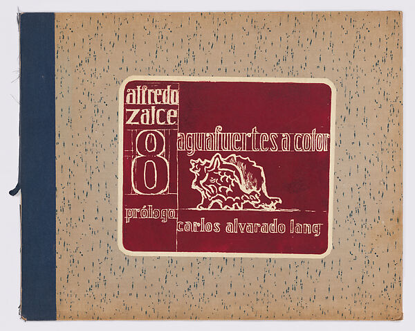 8 aguafuertes a color (8 Color Etchings), Alfredo Zalce  Mexican, Color etching
