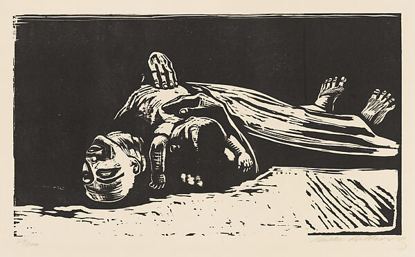 Widow II, from "Kreig" (War), Käthe Kollwitz  German, Woodcut